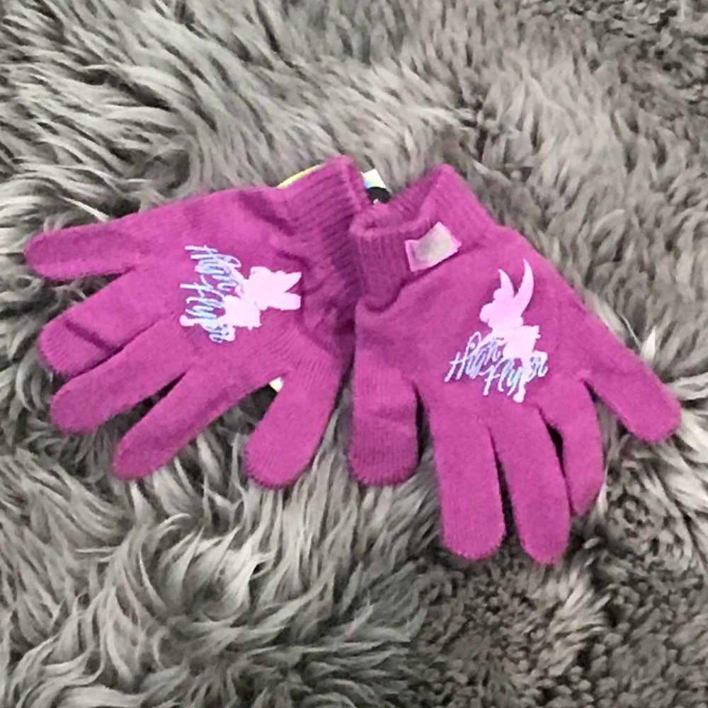 Disney | Girl'sTinkerbell Winter Gloves | Purple | One Size